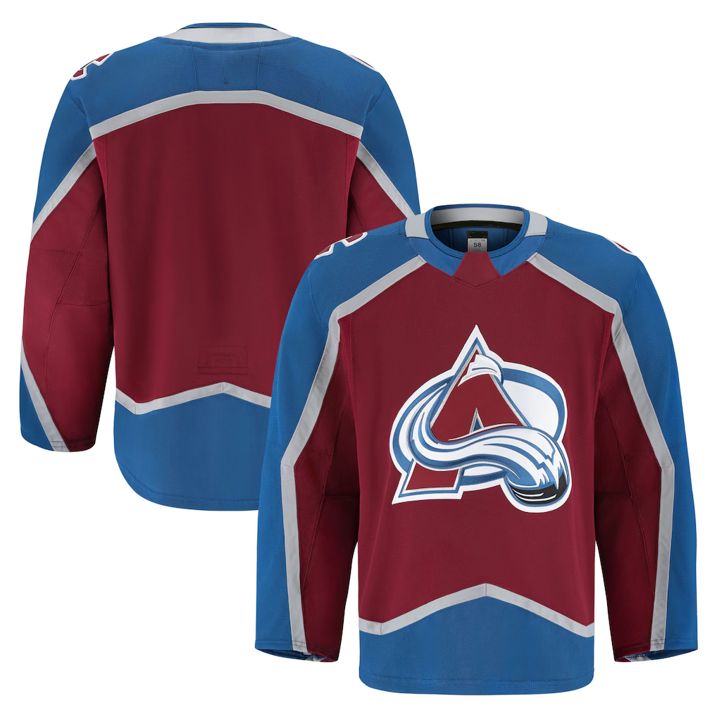 Yuxns C.Avalanche Burgundy Home Authentic Pro Jerseys