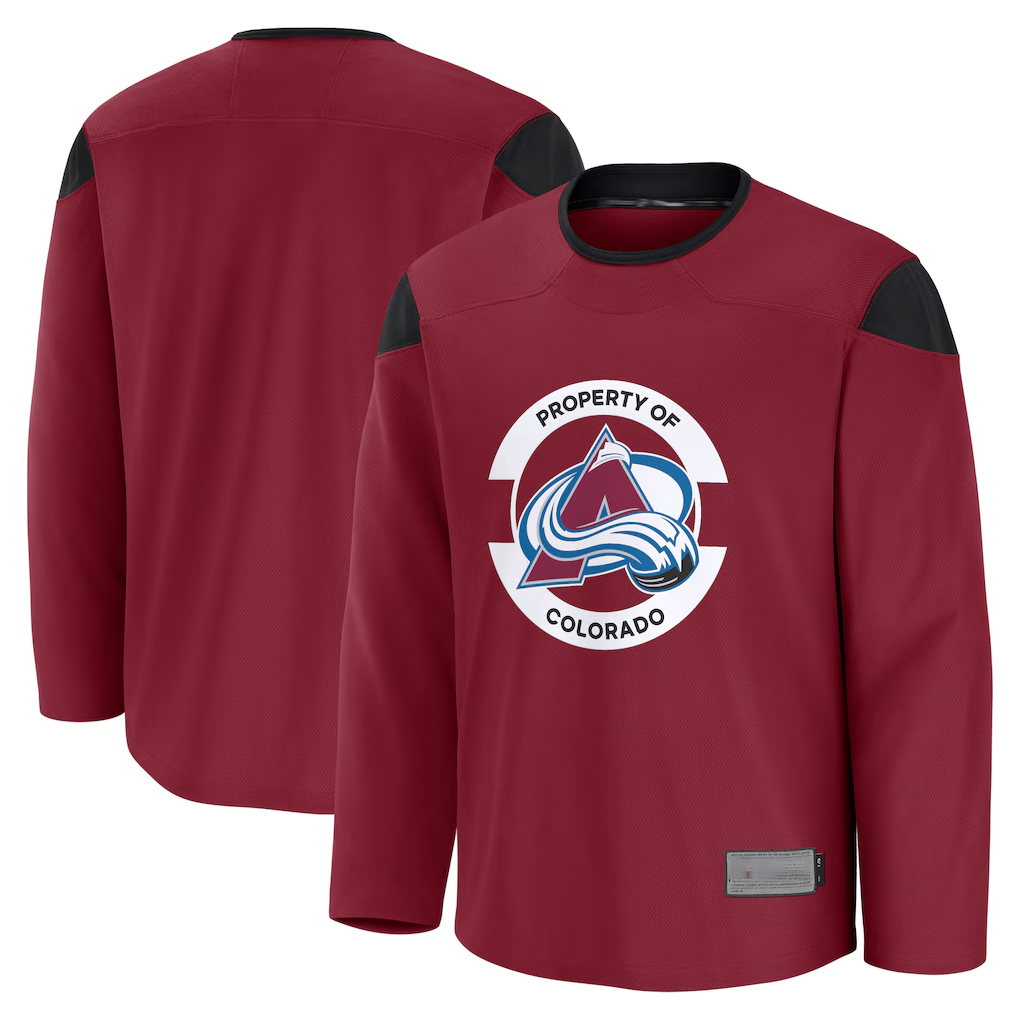 Yuxns C.Avalanche Burgundy Practice Jerseys