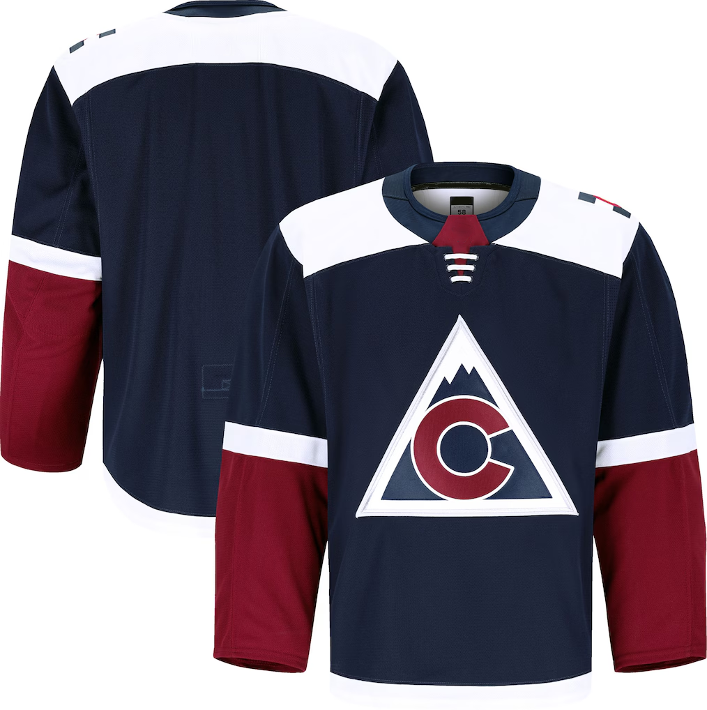 Yuxns C.Avalanche Navy Alternate Authentic Pro Jerseys