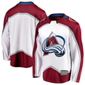 Yuxns C.Avalanche White Away Breakaway Jerseys