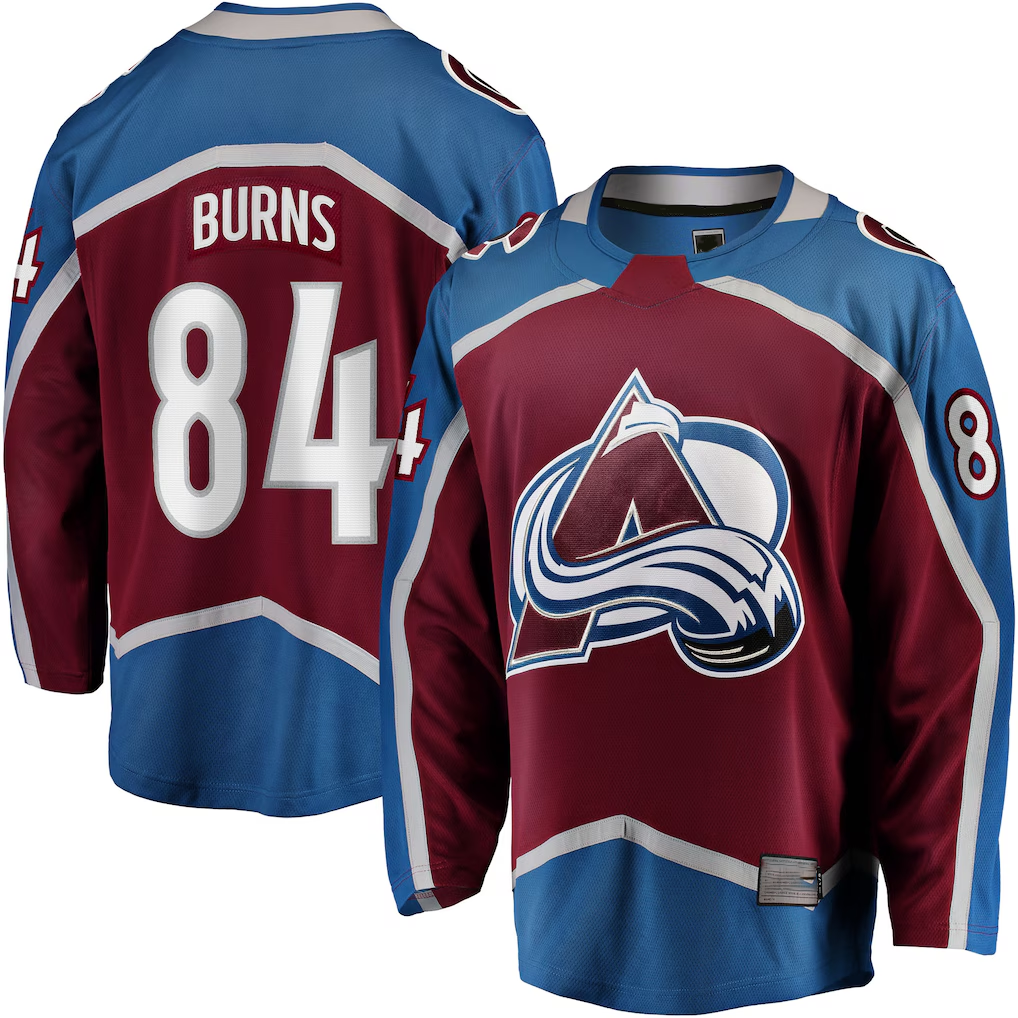 Yuxns C.Avalanche #84 Brent Burns Burgundy Home Breakaway Jerseys