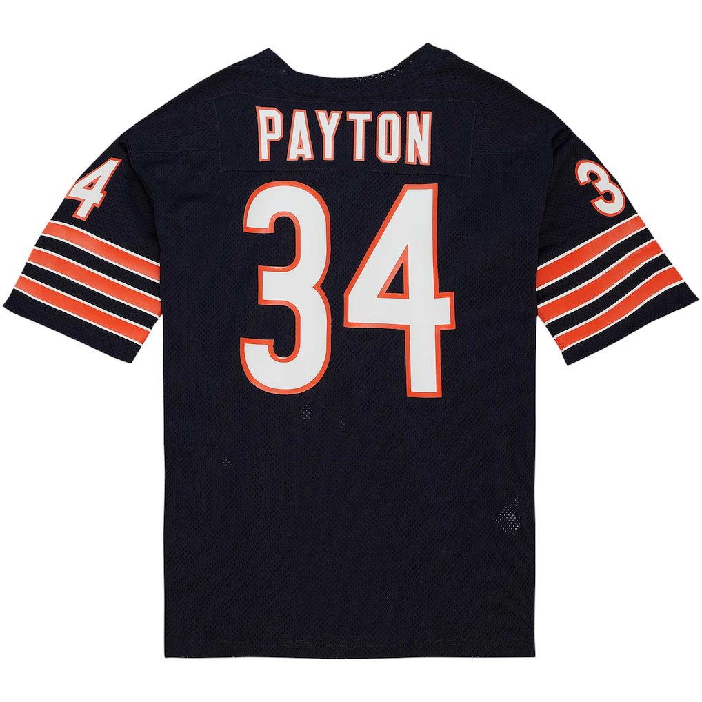 Yuxns C.Bears 1983 #34 Walter Payton Mitchell & Ness Navy Authentic Throwback Retired Player Stitched Puhic  Stitched Jerseys