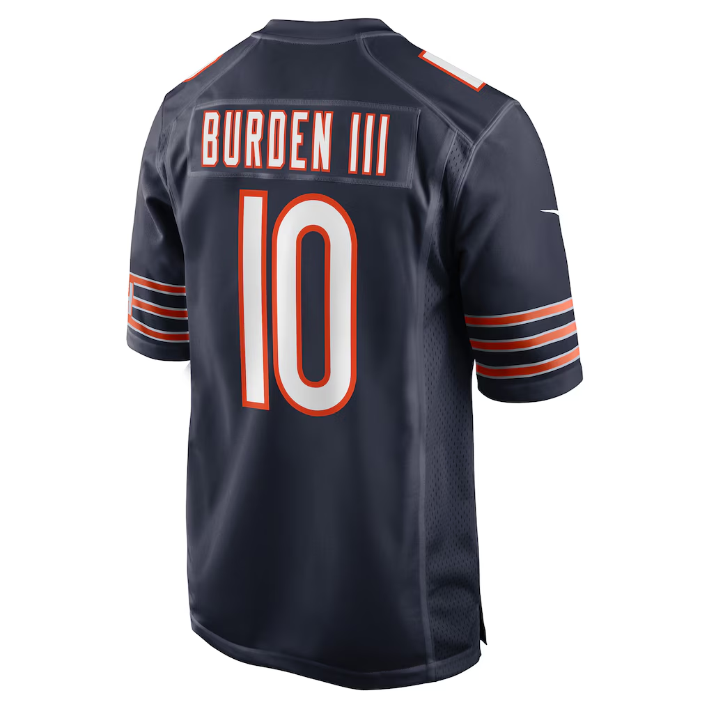 Yuxns C.Bears #10 Luther Burden III Navy Team Game Stitched Jerseys