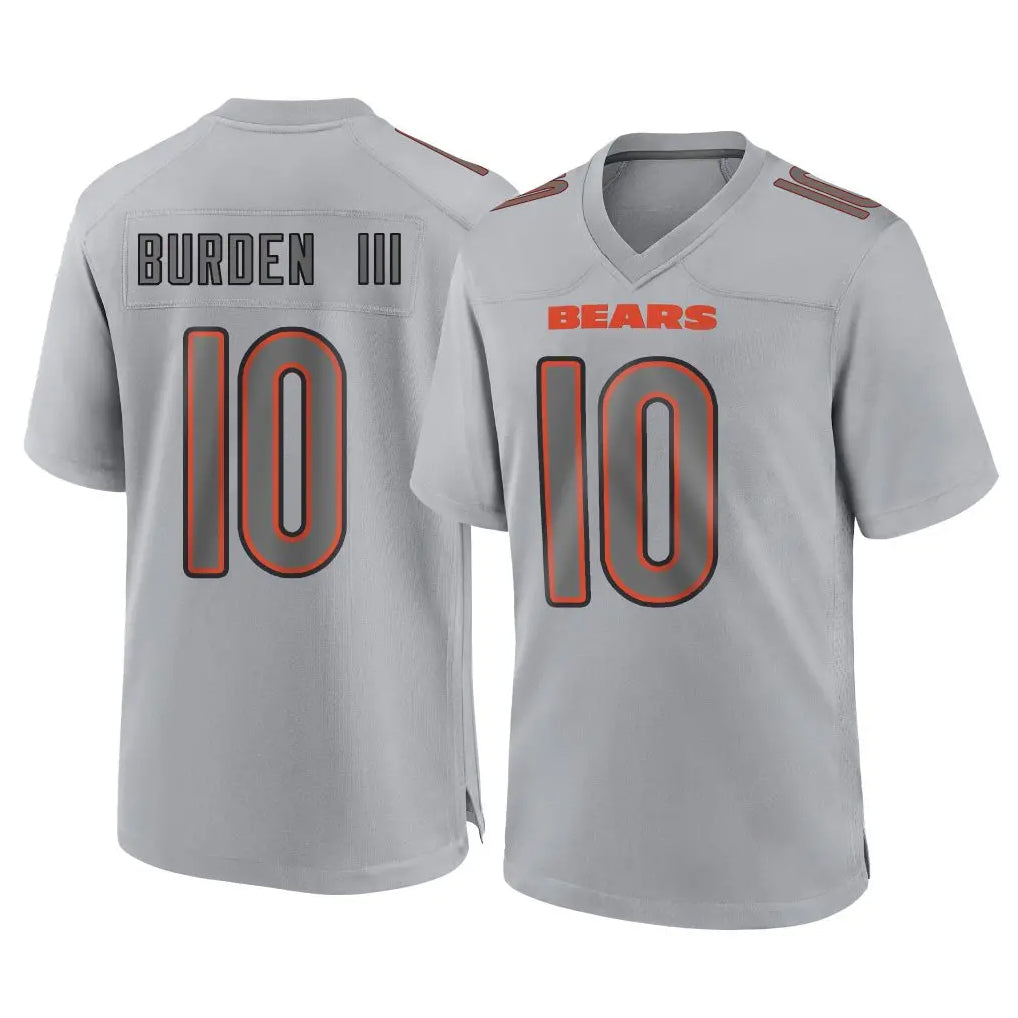 Yuxns C.Bears #10 Luther Burden III Player Gray Atmosphere Fashion Game Stitched Jerseys