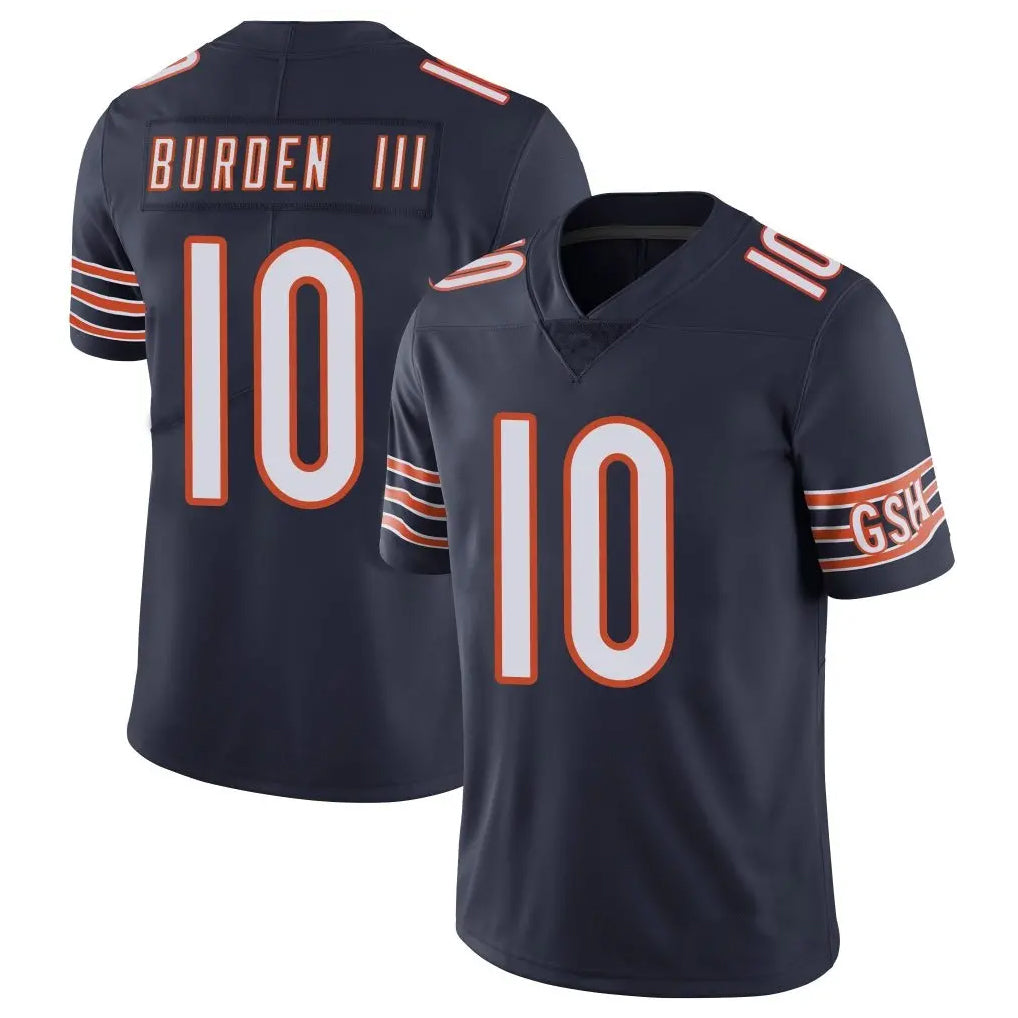 Yuxns C.Bears #10 Luther Burden III Player Navy Vapor Untouchable Limited Home Game Stitched Jerseys