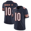 Yuxns C.Bears #10 Luther Burden III Player Navy Vapor Untouchable Limited Home Game Stitched Jerseys