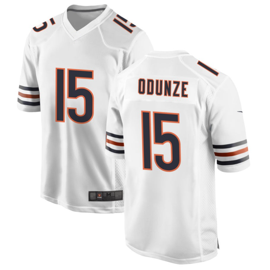 Yuxns C.Bears #15 Rome Odunze White Player Game Stitched Jerseys