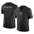 Yuxns C.Bears #17 Tyson Bagent Player Black REFLECTIVE Limited Game Stitched Jerseys