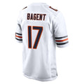 Yuxns C.Bears #17 Tyson Bagent Player White Home Game Stitched Jerseys