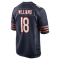 Yuxns C.Bears #18 Caleb Williams Navy Player Game Stitched Jerseys
