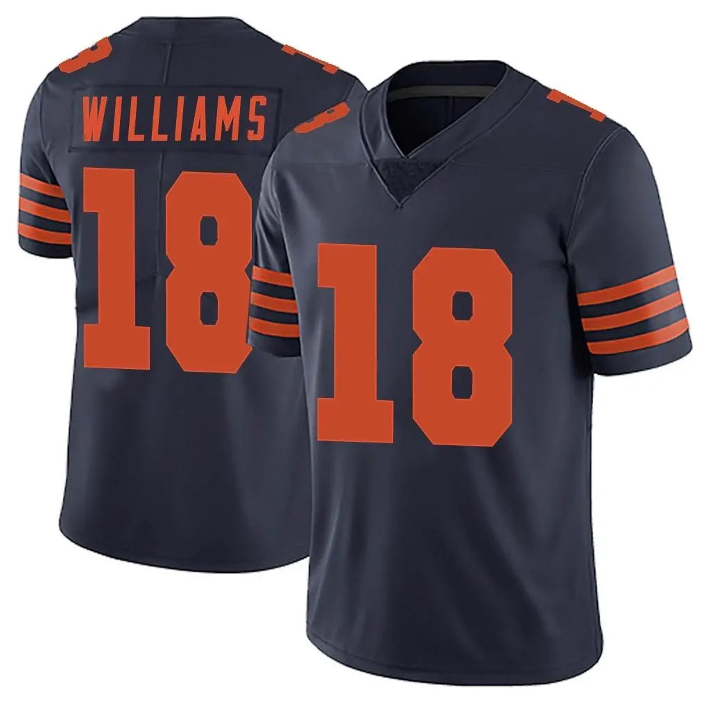 Yuxns C.Bears #18 Caleb Williams Player Navy Blue Alternate Vapor Untouchable Limited Stitched Jerseys