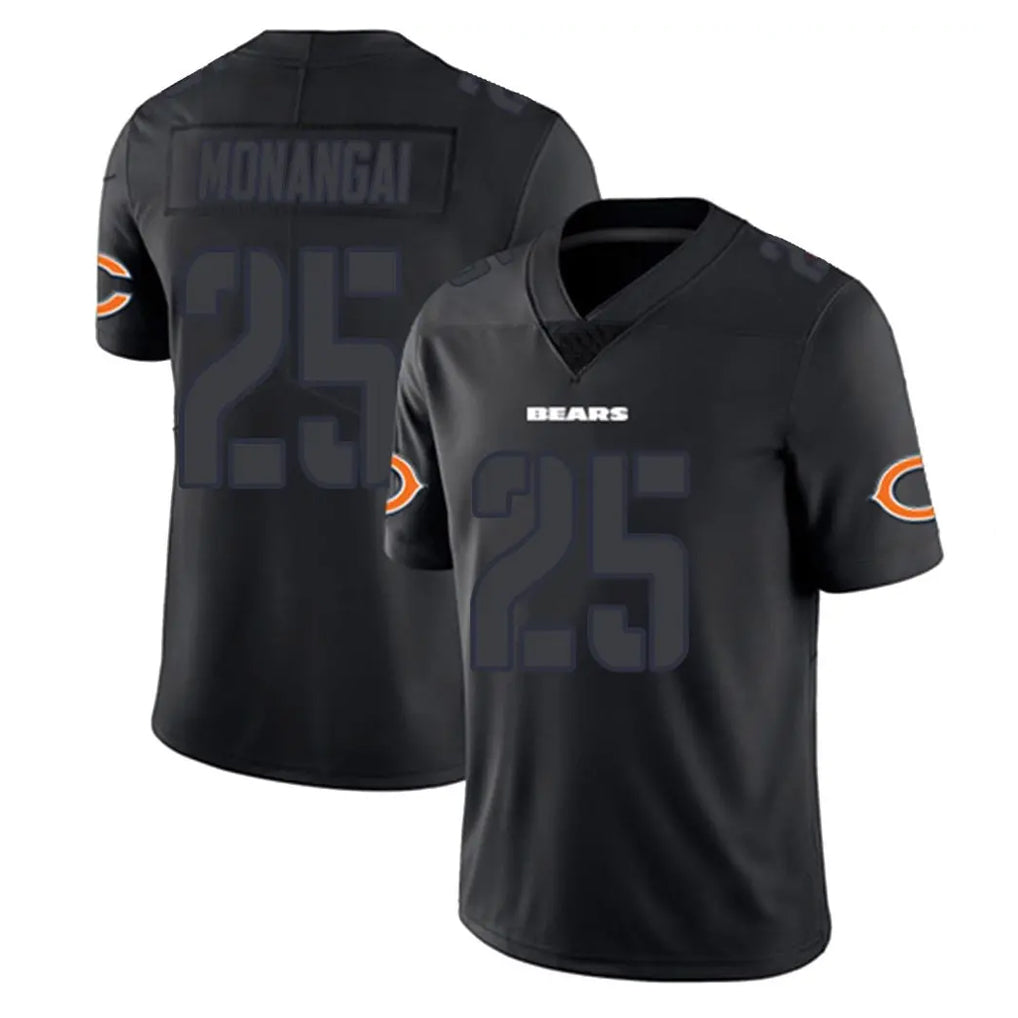 Yuxns C.Bears #25 Kyle Monangai Player Black Impact Limited Game Stitched Jerseys