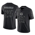 Yuxns C.Bears #25 Kyle Monangai Player Black REFLECTIVE Limited Game Stitched Jerseys