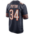 Yuxns C.Bears #34 Walter Payton Player Navy Home Game Stitched Jerseys