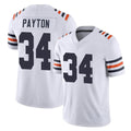 Yuxns C.Bears #34 Walter Payton Player White Classic Vapor Limited Home Game Stitched Jerseys