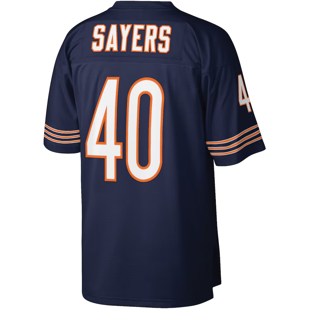 Yuxns C.Bears #40 Gale Sayers Mitchell & Ness Navy Legacy Replica Stitched Jerseys