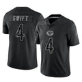 Yuxns C.Bears #4 D'Andre Swift Player Black REFLECTIVE Limited Game Stitched Jerseys