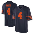Yuxns C.Bears #4 D'Andre Swift Player Navy Blue Alternate Game Stitched Jerseys