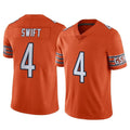 Yuxns C.Bears #4 D'Andre Swift Player Orange Alternate Vapor Limited Home Game Stitched Jerseys
