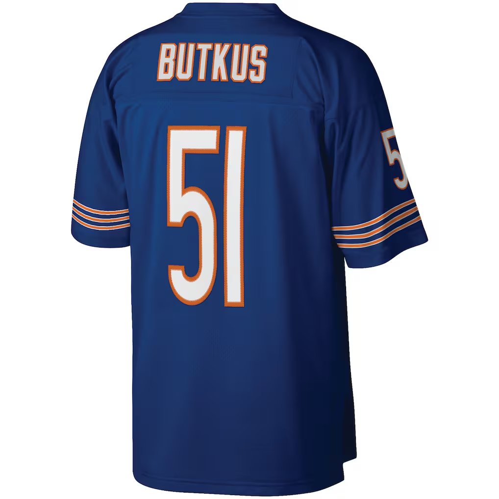 Yuxns C.Bears #51 Dick Butkus Mitchell & Ness Navy Retired Player Legacy Replica Stitched Puhic Jerseys