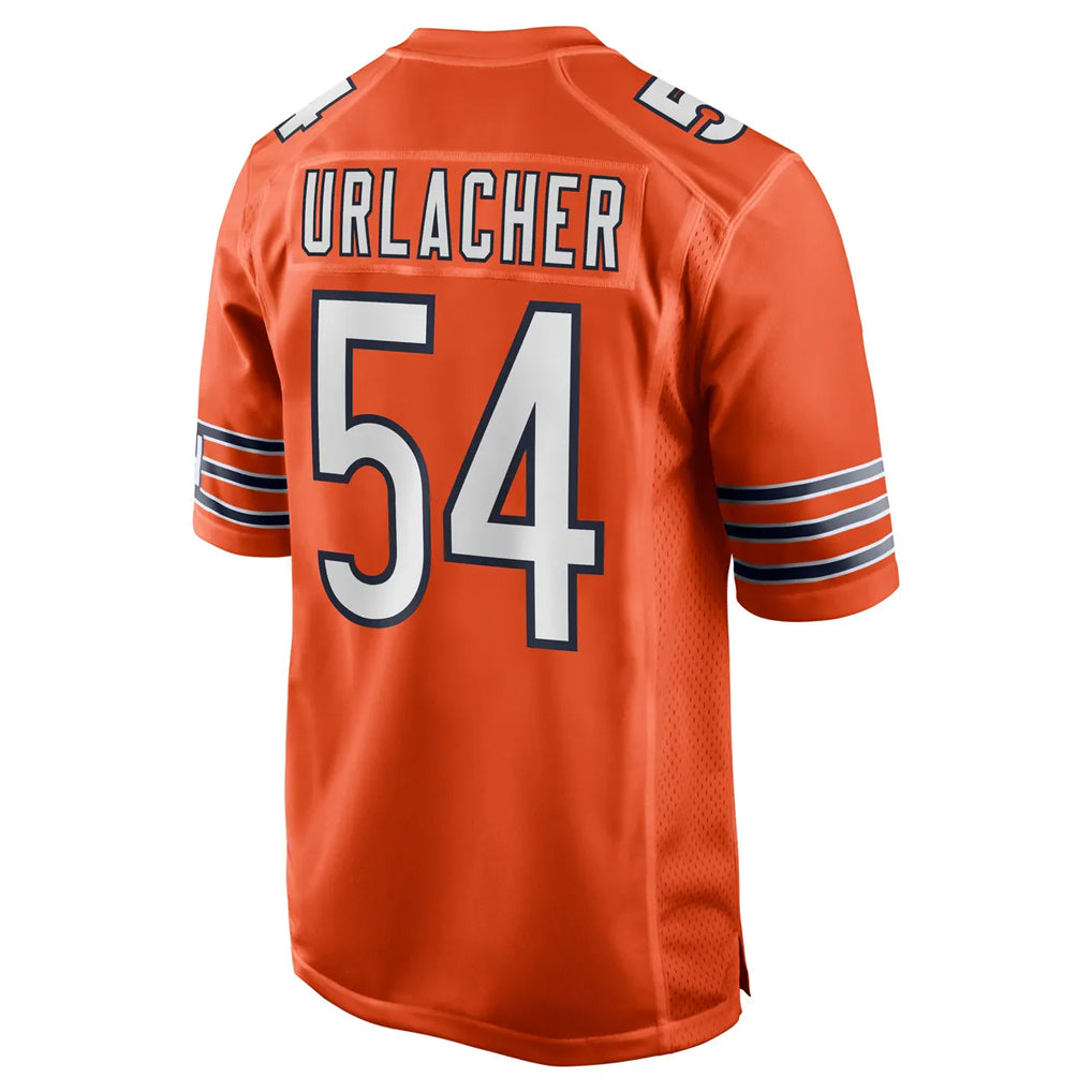 Yuxns C.Bears #54 Brian Urlacher Player Orange Home Game Stitched Jerseys