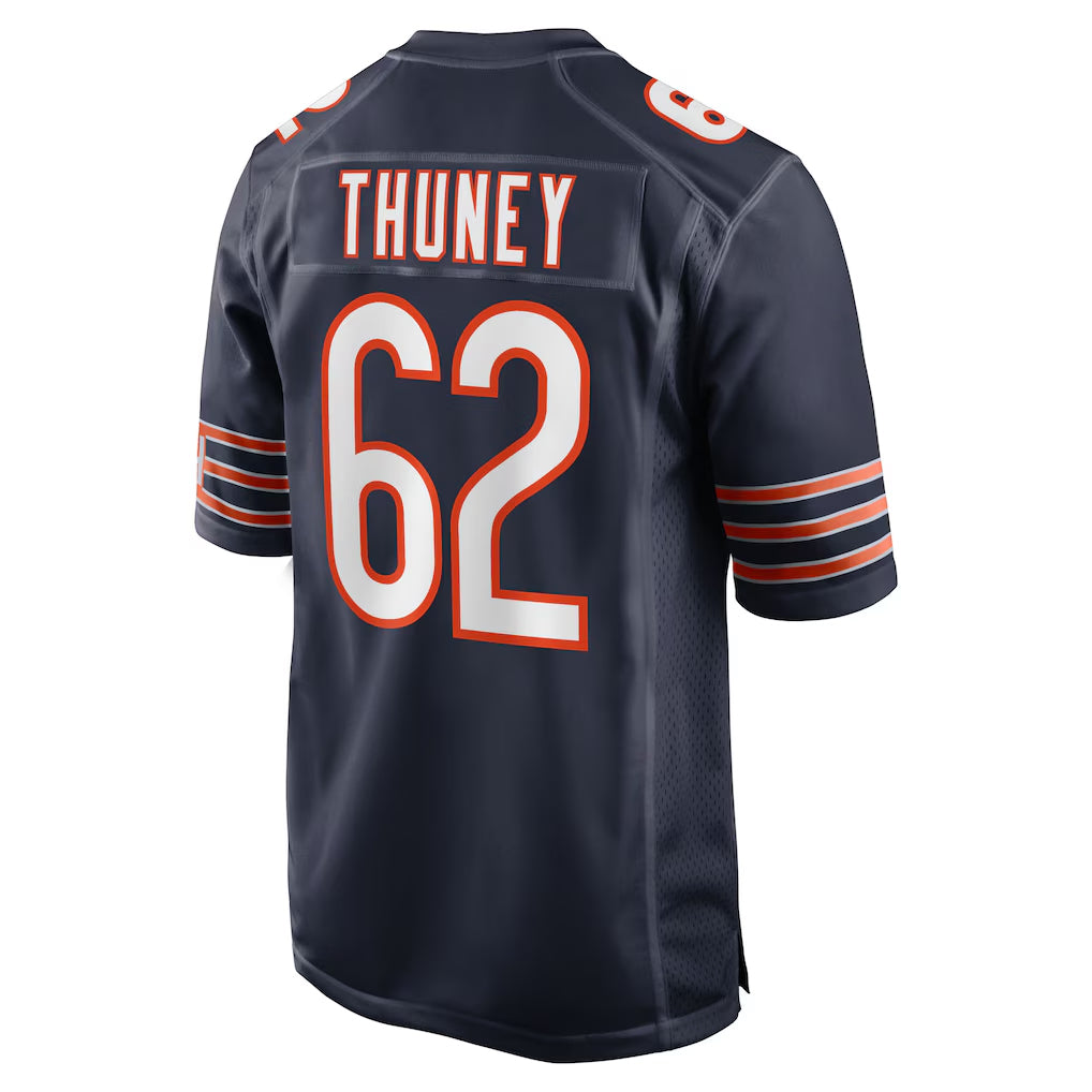 Yuxns C.Bears #62 Joe Thuney Player Navy Home Game Stitched Jerseys