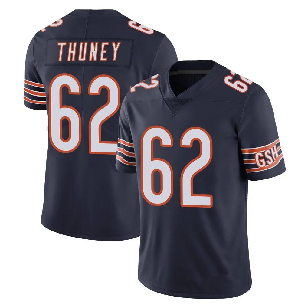 Yuxns C.Bears #62 Joe Thuney Player Navy Vapor Untouchable Limited Home Game Stitched Jerseys