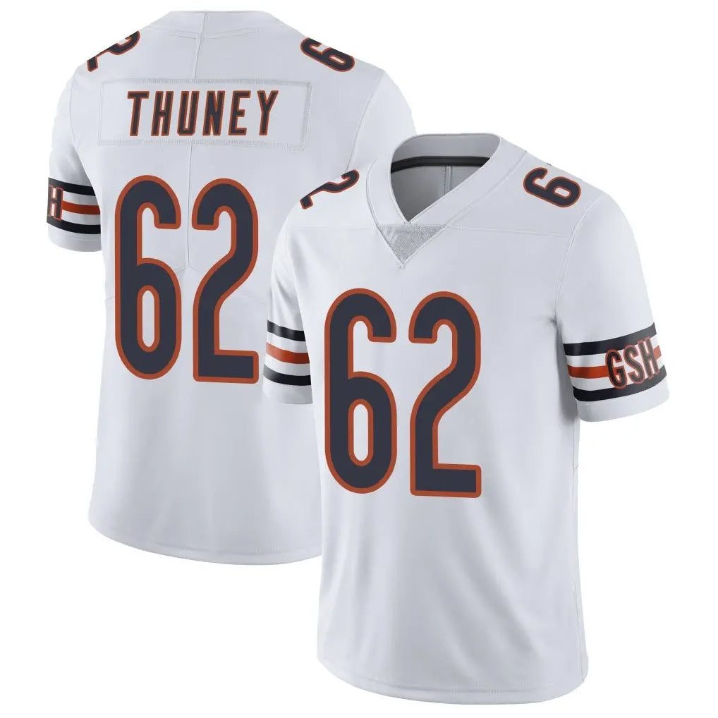 Yuxns C.Bears #62 Joe Thuney Player White Vapor Untouchable Limited Home Game Stitched Jerseys