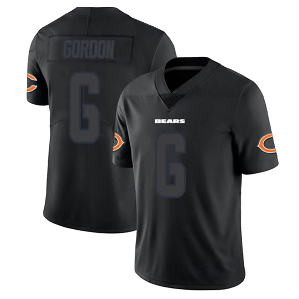 Yuxns C.Bears #6 Kyler Gordon Player Black Impact Limited Game Stitched Jerseys
