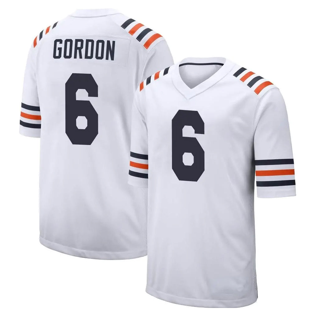 Yuxns C.Bears #6 Kyler Gordon Player White Classic Home Game Stitched Jerseys