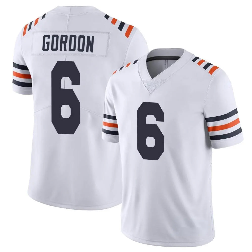 Yuxns C.Bears #6 Kyler Gordon Player White Classic Vapor Limited Home Game Stitched Jerseys