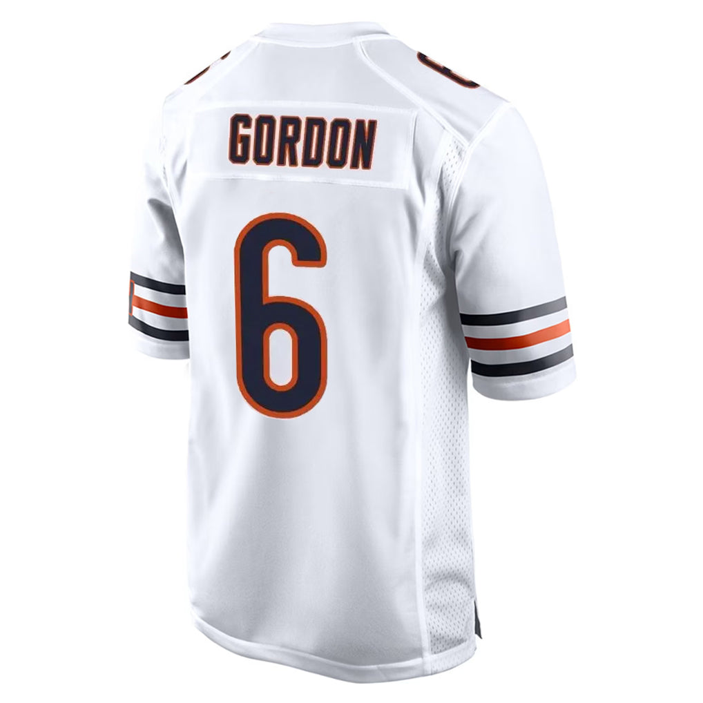 Yuxns C.Bears #6 Kyler Gordon Player White Home Game Stitched Jerseys