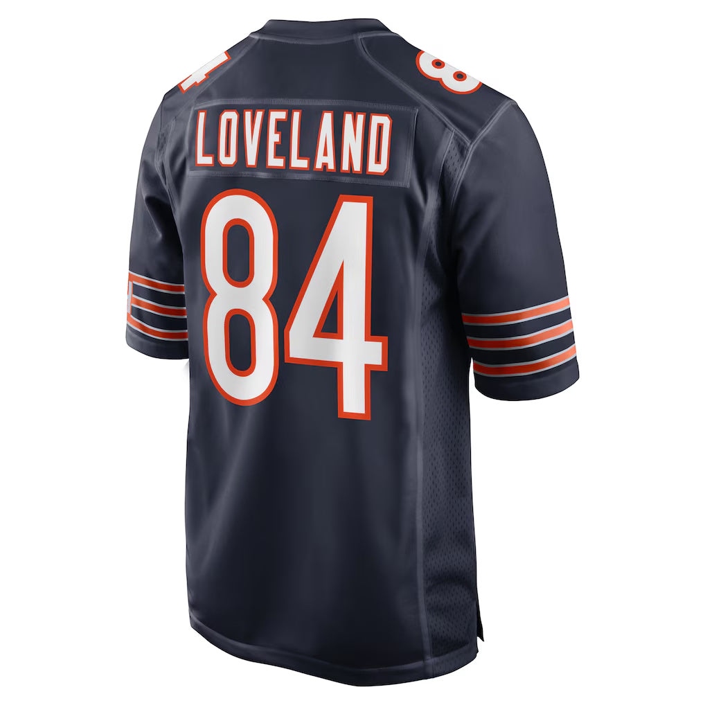 Yuxns C.Bears #84 Colston Loveland Player Navy Home Game Stitched Jerseys
