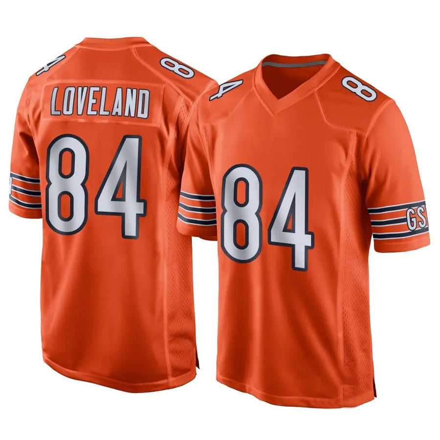 Yuxns C.Bears #84 Colston Loveland Player Orange Home Game Stitched Jerseys