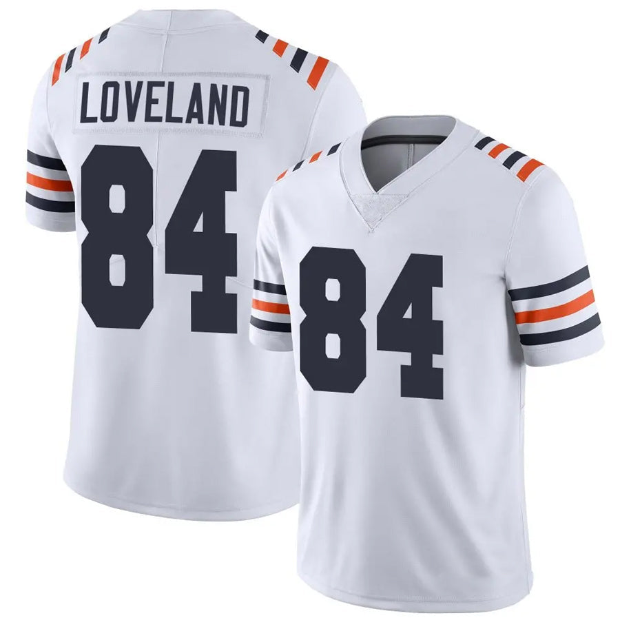 Yuxns C.Bears #84 Colston Loveland Player White Alternate Classic Vapor Limited Stitched Jerseys