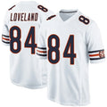 Yuxns C.Bears #84 Colston Loveland Player Whtie Home Game Stitched Jerseys