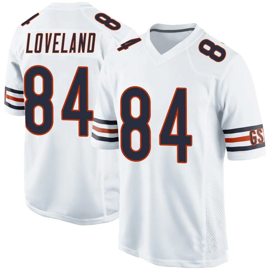 Yuxns C.Bears #84 Colston Loveland Player Whtie Home Game Stitched Jerseys