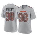 Yuxns C.Bears #98 Montez Sweat Player Gray Atmosphere Fashion Game Stitched Jerseys
