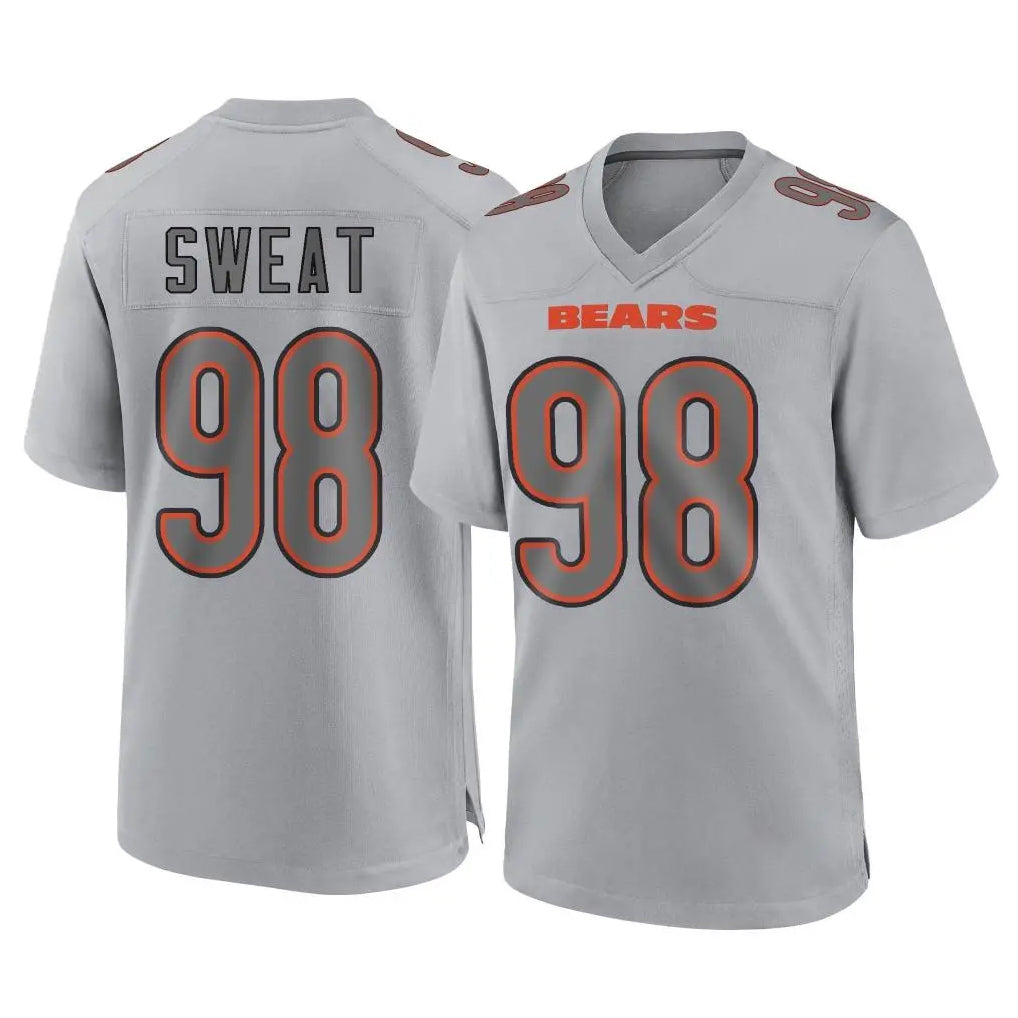Yuxns C.Bears #98 Montez Sweat Player Gray Atmosphere Fashion Game Stitched Jerseys