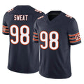 Yuxns C.Bears #98 Montez Sweat Player Navy Vapor F.U.S.E. Limited Home Game Stitched Jerseys