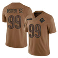Yuxns C.Bears #99 Gervon Dexter Sr. Player Brown Salute to Service Limited Stitched Jerseys