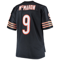 Yuxns C.Bears #9 Jim McMahon Mitchell & Ness Navy Big & Tall 1985 Retired Player Replica Stitched Puhic Jerseys