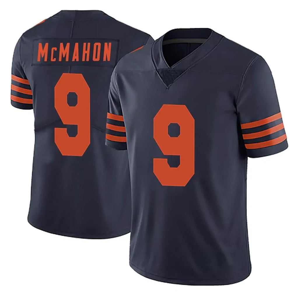 Yuxns C.Bears #9 Jim McMahon Player Navy Blue Alternate Vapor Untouchable Limited Stitched Jerseys