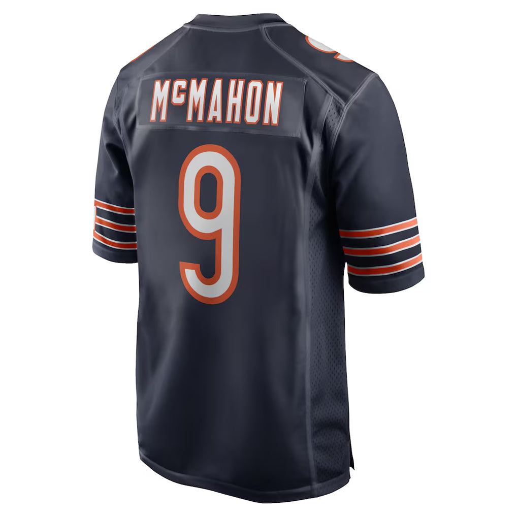Yuxns C.Bears #9 Jim McMahon Player Navy Home Game Stitched Jerseys