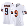 Yuxns C.Bears #9 Jim McMahon Player White Vapor F.U.S.E. Limited Home Game Stitched Jerseys
