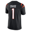 Yuxns C.Bengals #1 Ja'Marr Chase Black Game Stitched Jerseys