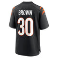 Yuxns C.Bengals #30 Chase Brown Player Black Home Game  Stitched Jerseys
