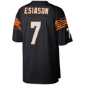 Yuxns C.Bengals #7 Boomer Esiason Mitchell & Ness Black Legacy Replica Puhic Stitched Jerseys
