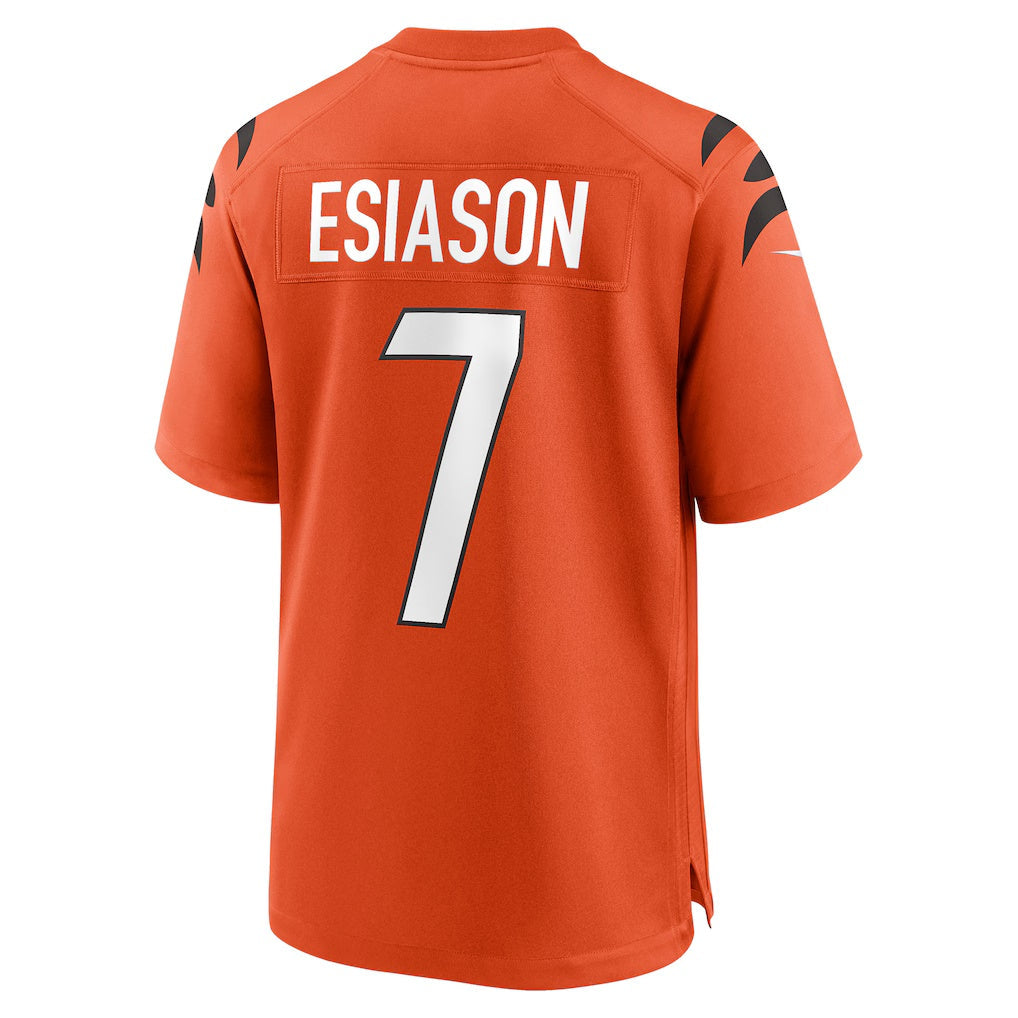 Yuxns C.Bengals #7 Boomer Esiason Orange Retired Player Alternate Game Stitched Jerseys