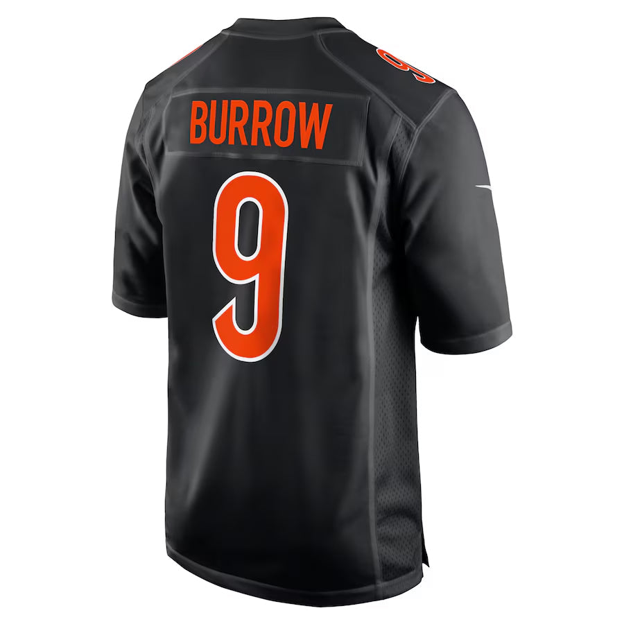 Yuxns C.Bengals #9 Joe Burrow Player Black Game Fashion Stitched Jerseys
